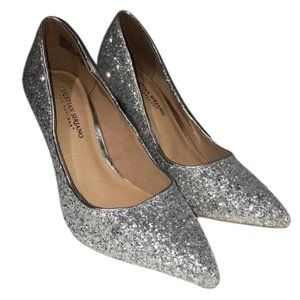 Christian Siriano for Payless Silver Glitter Heels